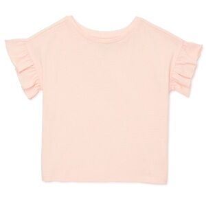 easy-peasy Toddler Girl Ruffle Short Sleeve T-Shirt